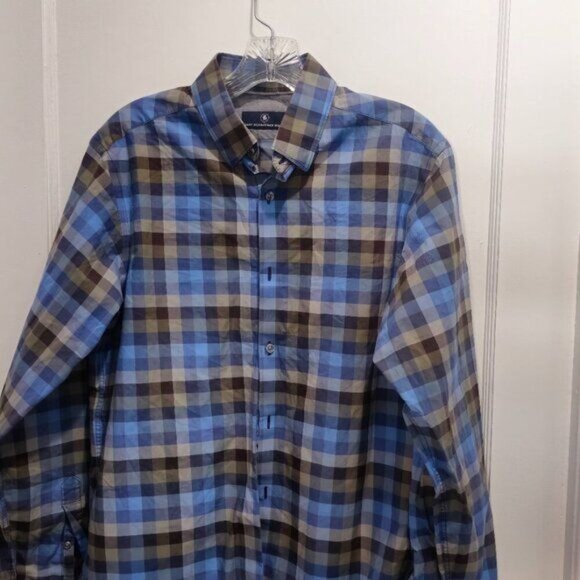 Hart Schaffner Marx Men's Dress Shirt - Long Sleeve - Medium Size - Picture 3 of 16